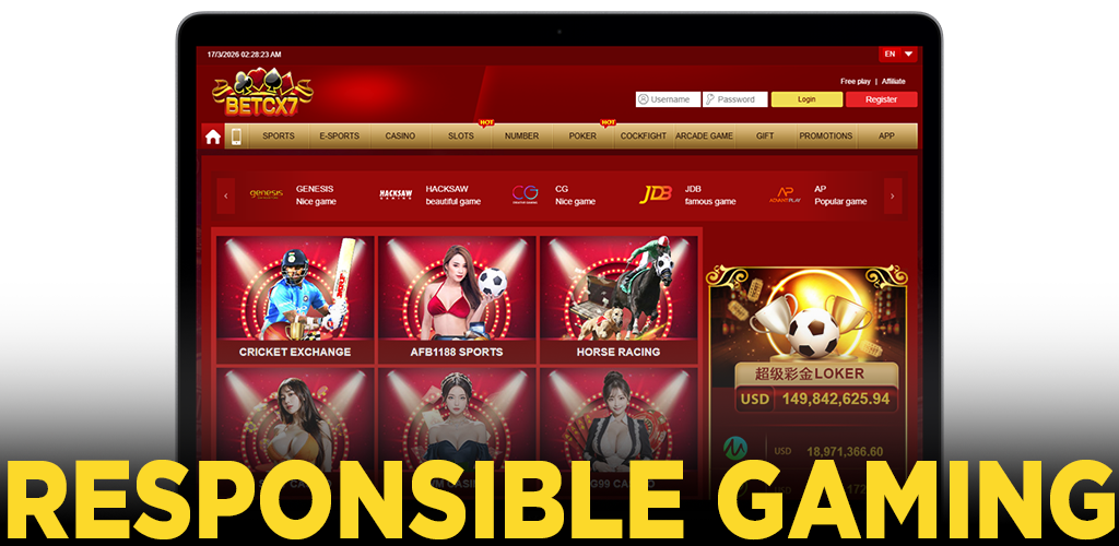 BetCX7 responsible gaming policy